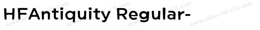 HFAntiquity Regular字体转换